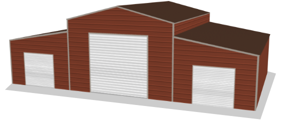 RAISED CENTER BARNS